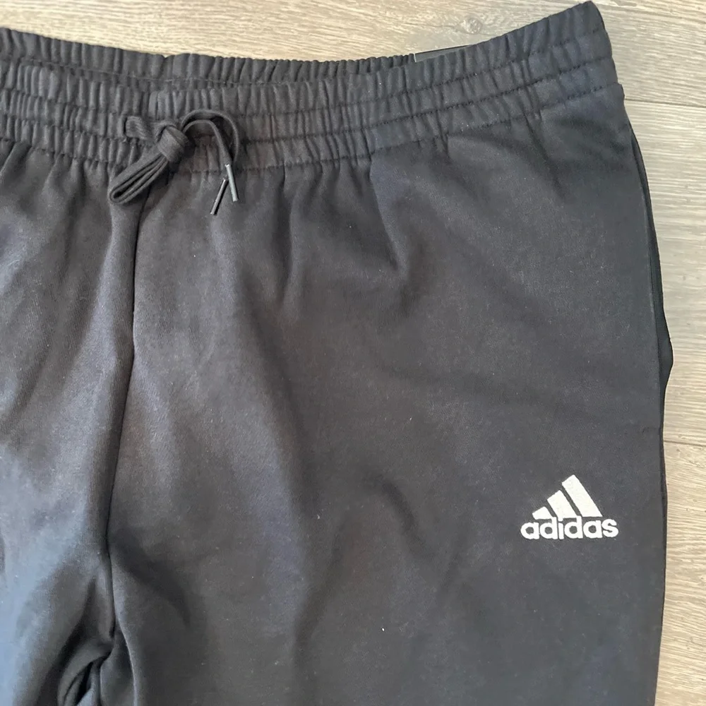 Adidas Men’s Essentials Regular Fit Jogger Feel Cozy Pants Tapered Leg Black 2XL